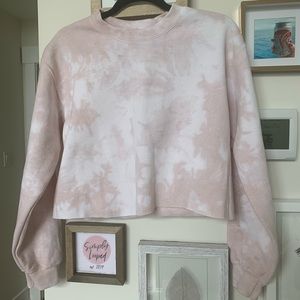 Rose Gold Dyed Cozy Crewneck